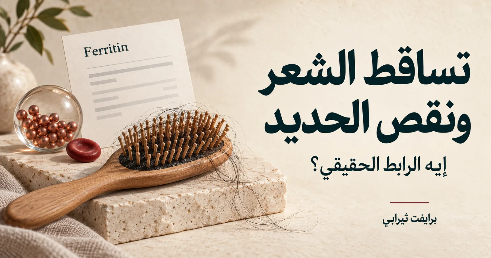 تساقط الشعر ونقص الحديد — إيه الرابط الحقيقي