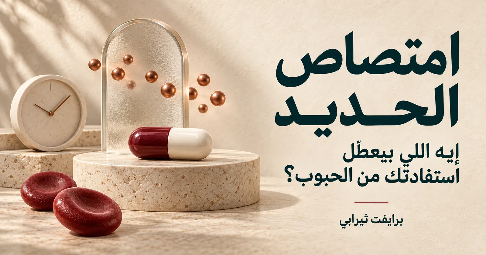 امتصاص الحديد — إيه اللي بيعطّل استفادتك من حبوب الحديد
