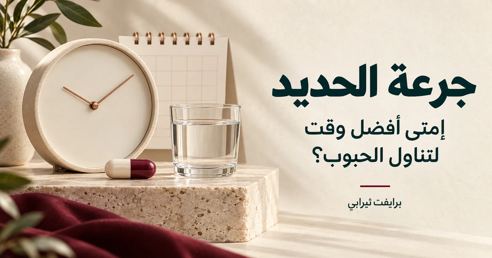 جرعة الحديد وأفضل وقت لتناول حبوب الحديد