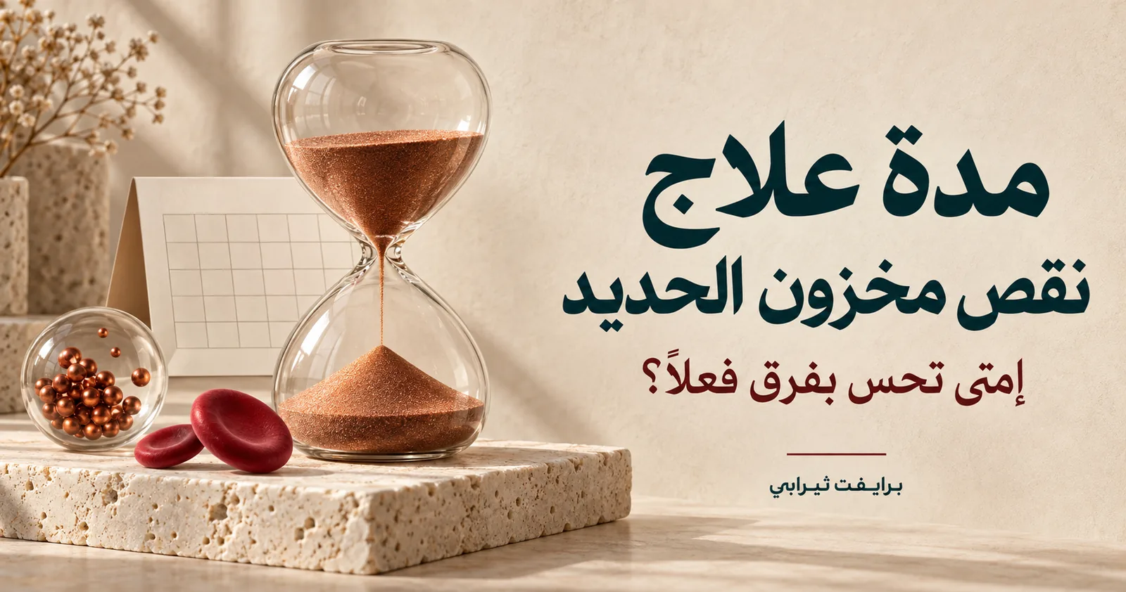 مدة علاج نقص مخزون الحديد — إمتى تحس بفرق فعلاً