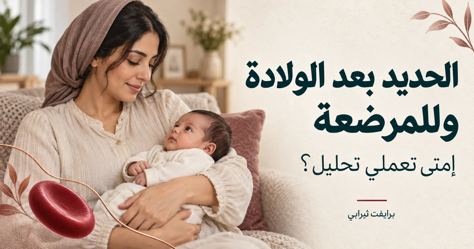 الحديد بعد الولادة وللمرضعة — إمتى تعملي تحليل